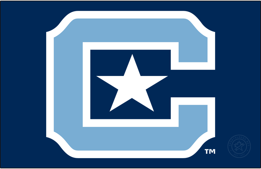 The Citadel Bulldogs 2021-Pres Primary Dark Logo v2 iron on transfers for T-shirts